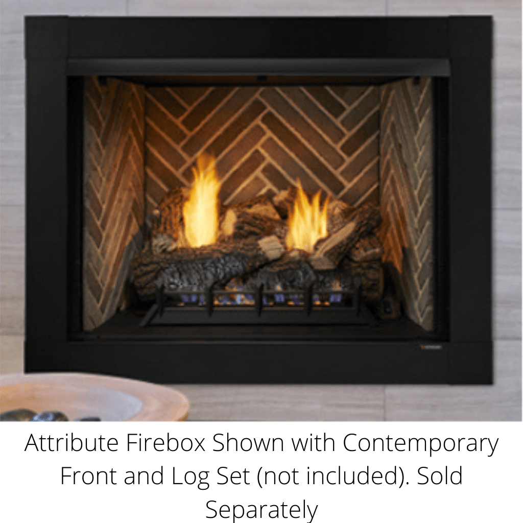 Monessen Attribute 32" Universal Circulating Vent Free Firebox With Radiant Face and Multitonal Gray Reversible Interior Panels