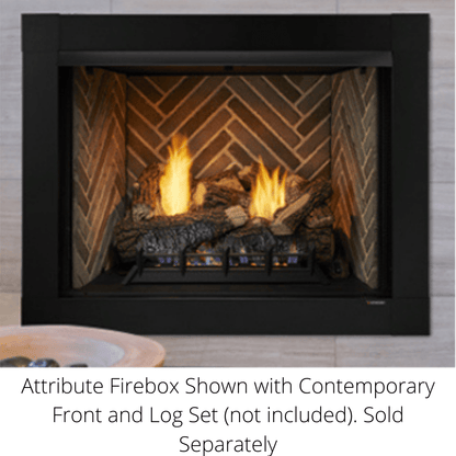 Monessen Attribute 32" Universal Circulating Vent Free Firebox With Radiant Face and Multitonal Gray Reversible Interior Panels