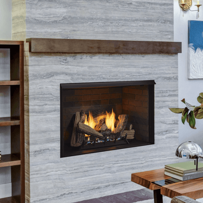 Monessen Attribute 32" Universal Circulating Vent Free Firebox With Radiant Face and Multitonal Gray Reversible Interior Panels
