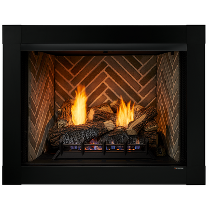 Monessen Attribute 42" Universal Circulating Vent Free Firebox With Radiant Face and Multitonal Gray Reversible Interior Panels