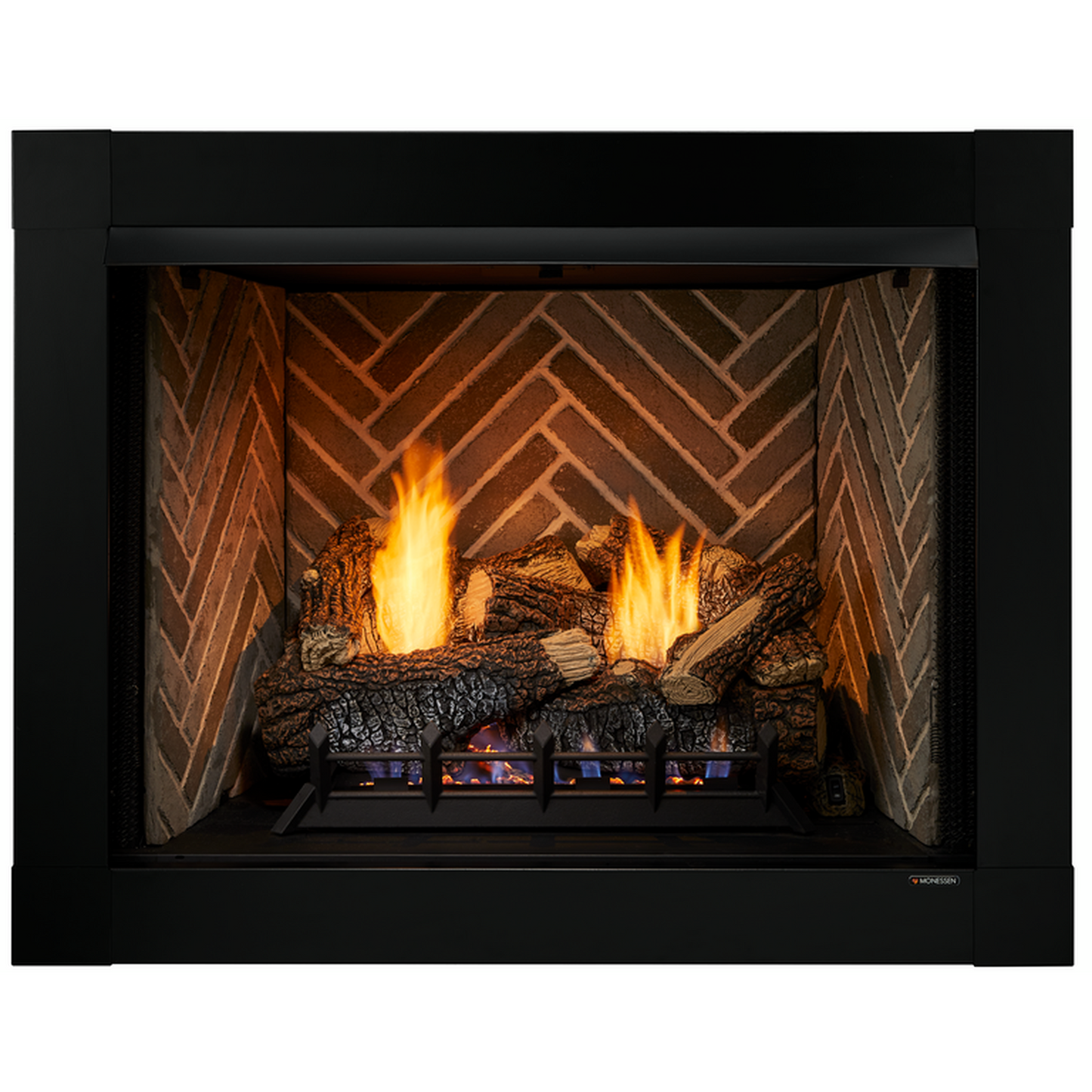 Monessen Attribute 42" Universal Circulating Vent Free Firebox With Radiant Face and Multitonal Gray Reversible Interior Panels