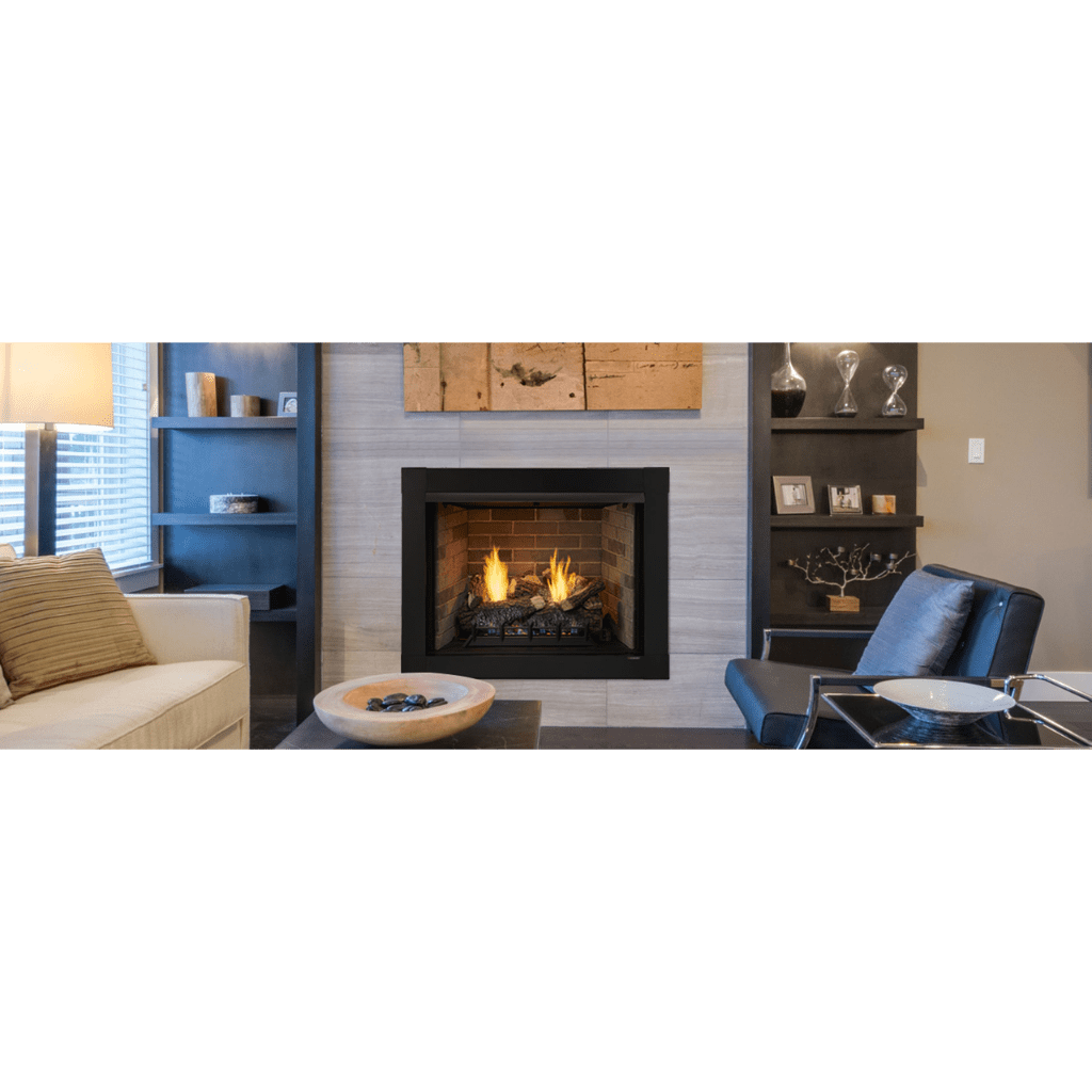 Monessen Attribute 42" Universal Circulating Vent Free Firebox With Radiant Face and Multitonal Gray Reversible Interior Panels