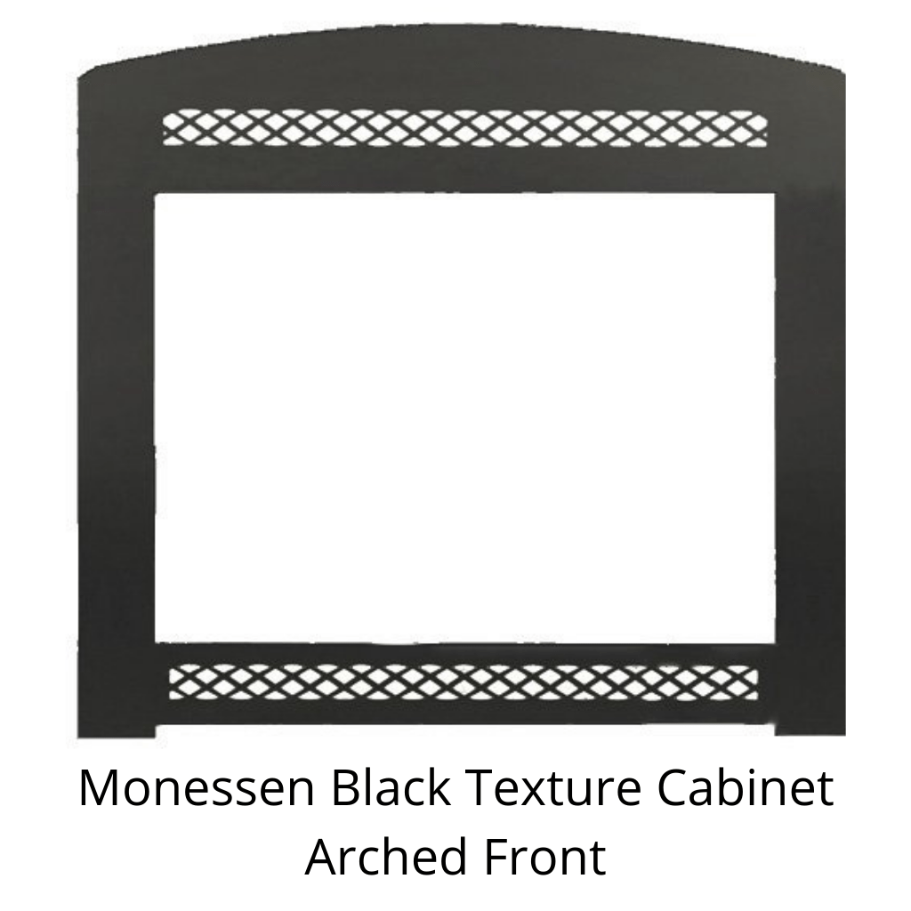 Monessen Black Texture Arched Front for Magnum Series Firebox