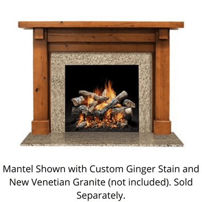 Monessen Design Series Battlefield C 53" Maple Unfinished Flush Wood Mantel
