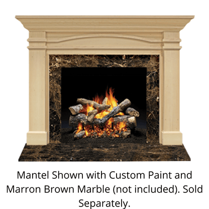 Monessen Design Series Portico B 48" Primed MDF Flush Wood Mantel