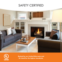 Monessen Exacta 42" Vent Free Circulating Clean Face Firebox with Stacked Traditional Interior Panels