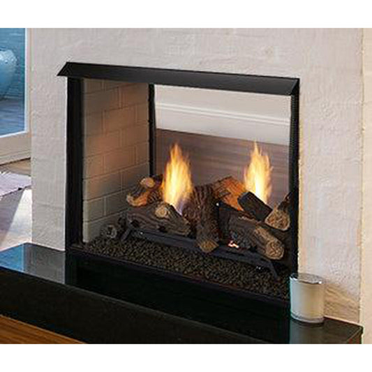 Monessen Lo-Rider 36" See Through Clean Face Vent Free Firebox With Traditional Refractory Firebrick