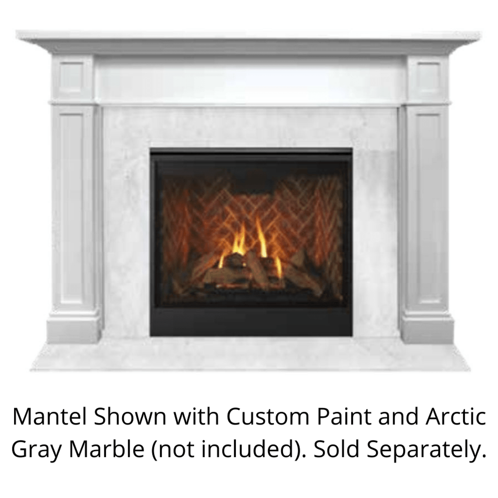 Monessen Signature Series Acadia A 44" Primed MDF Flush Wood Mantel