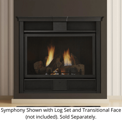 Monessen Symphony 24" Vent Free Traditional Liquid Propane Gas Fireplace With Millivolt Control System