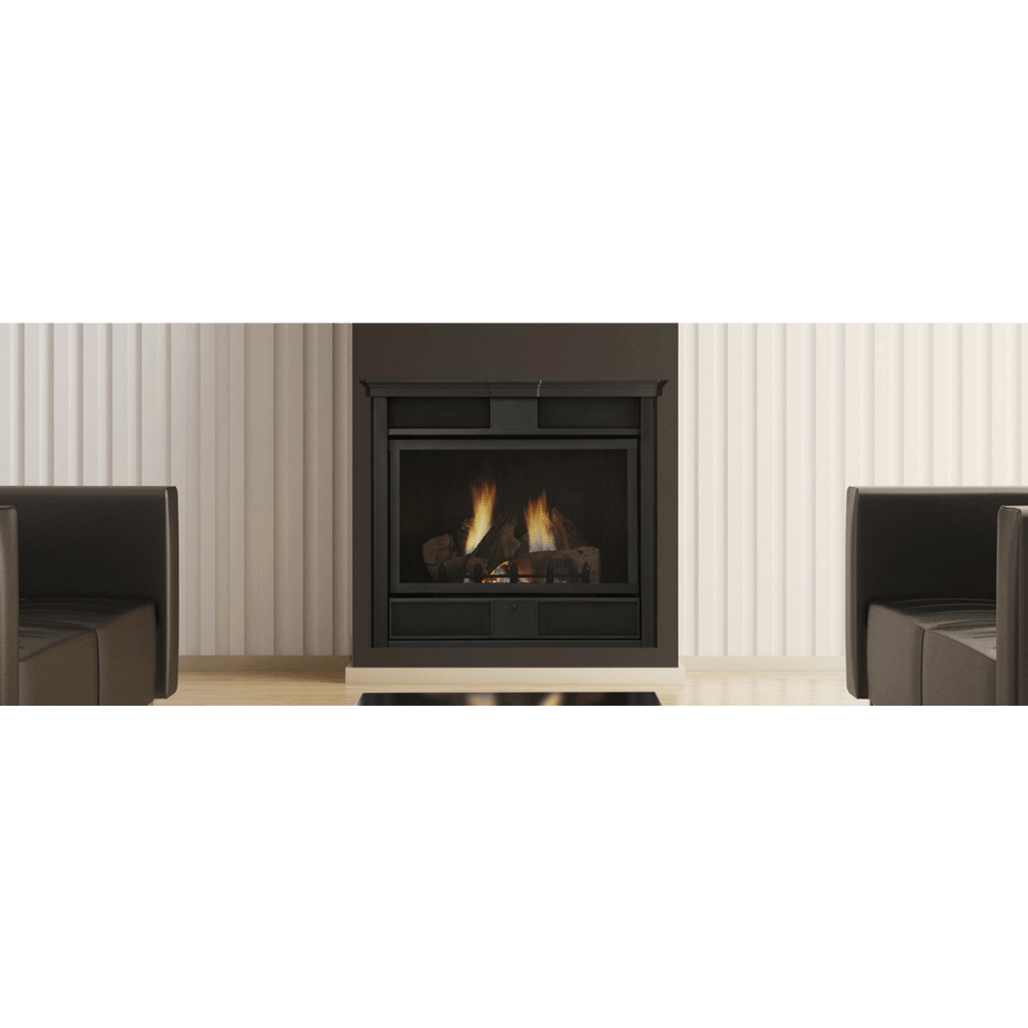 Monessen Symphony 24" Vent Free Traditional Liquid Propane Gas Fireplace With Millivolt Control System