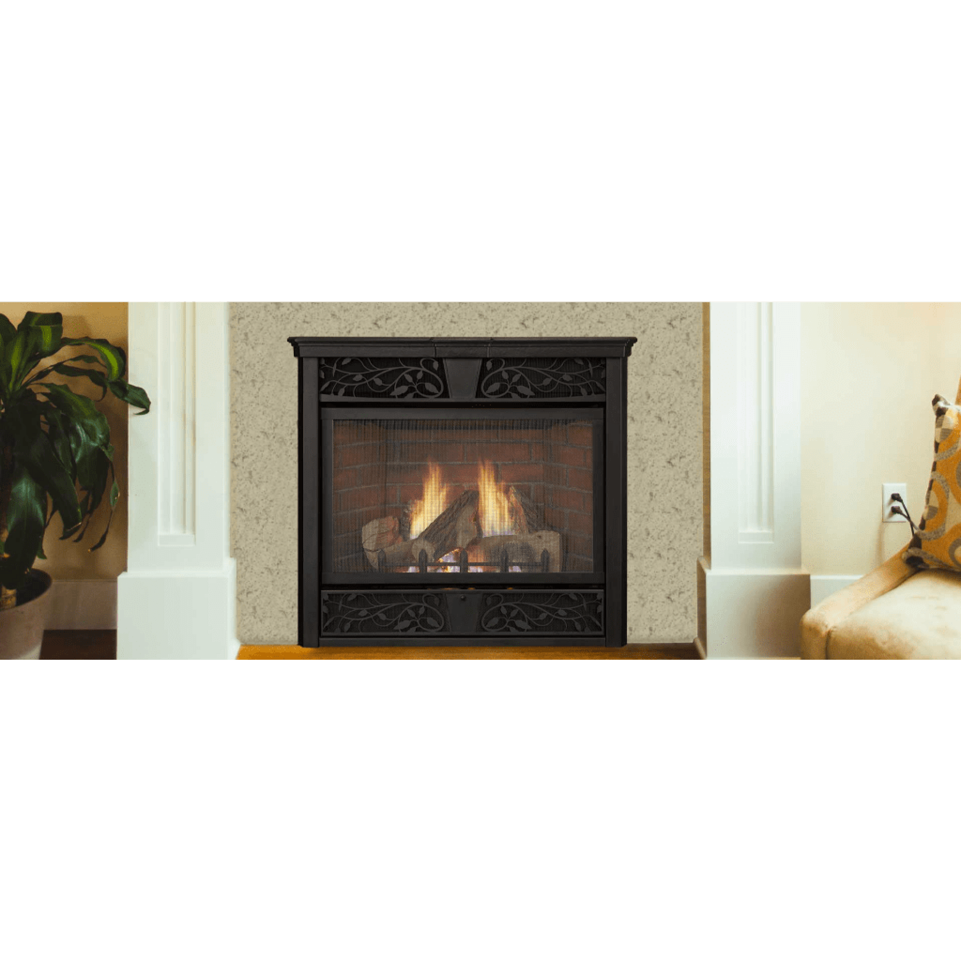 Monessen Symphony 24" Vent Free Traditional Liquid Propane Gas Fireplace With Millivolt Control System