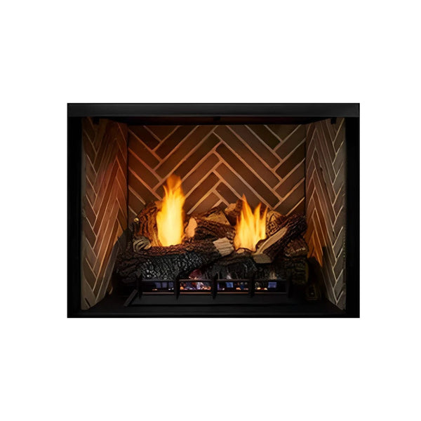 Monessen Attribute 42" Universal Circulating Vent Free Firebox With Radiant Face and Multitonal Brown Reversible Interior Panels