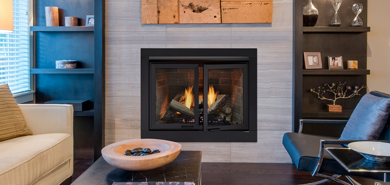 Monessen Attribute 42" Universal Circulating Vent Free Firebox With Radiant Face and Multitonal Brown Reversible Interior Panels