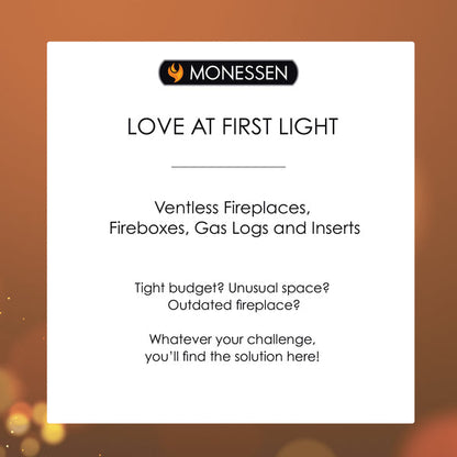 Monessen Attribute 42" Universal Circulating Vent Free Firebox With Radiant Face and Multitonal Brown Reversible Interior Panels