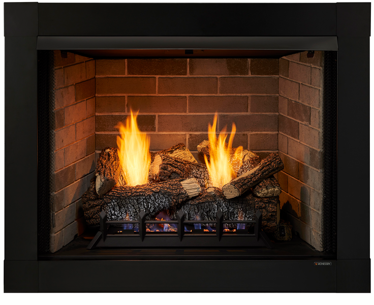 Monessen Attribute 42" Universal Circulating Vent Free Firebox With Radiant Face and Multitonal Brown Reversible Interior Panels