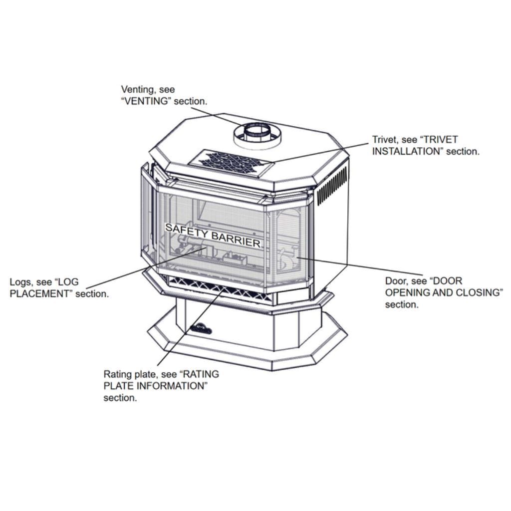 Napoleon 28" Havelock Direct Vent Gas Stove