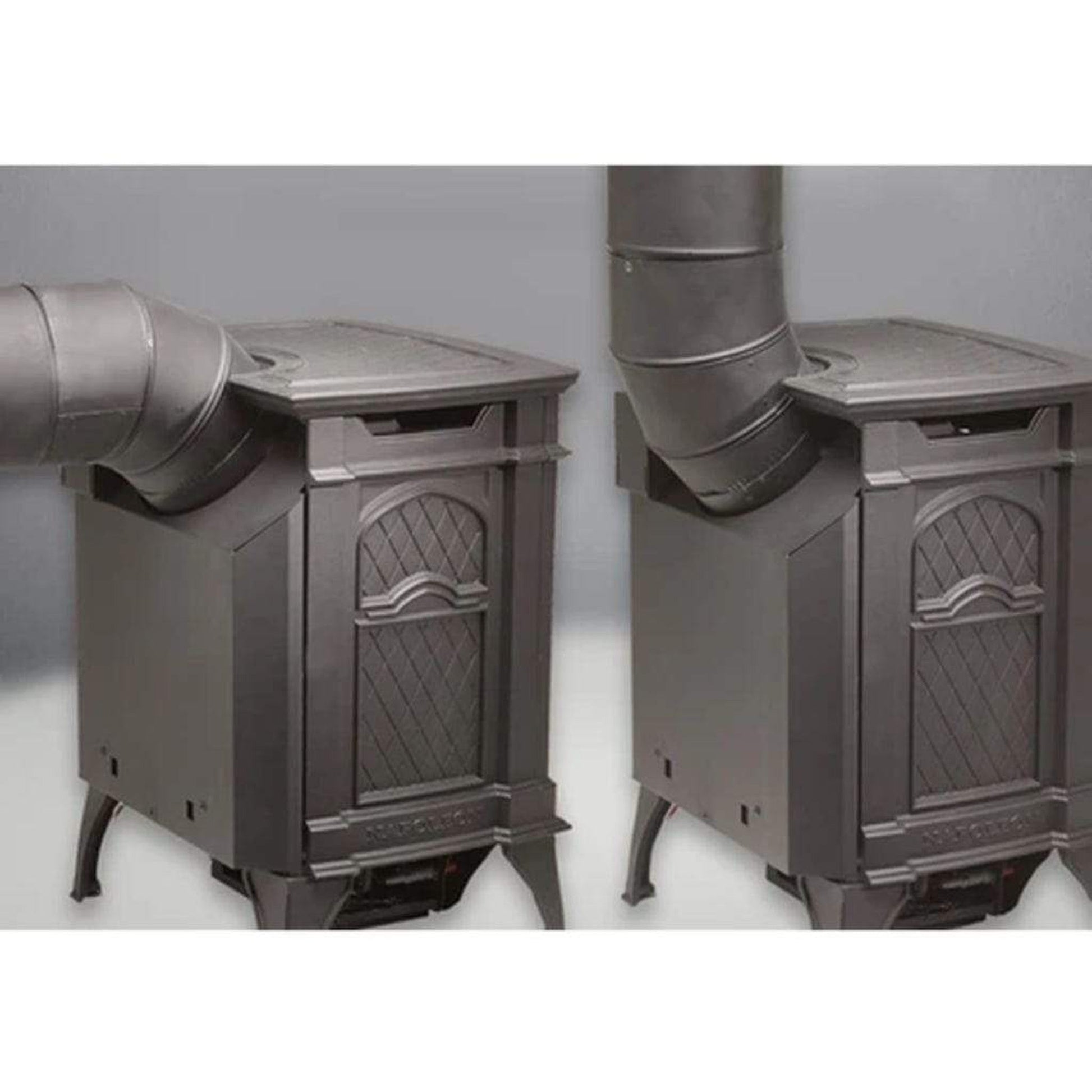 Napoleon Arlington 19" Metallic Black Direct Vent Cast Iron Gas Stove With Electronic Ignition