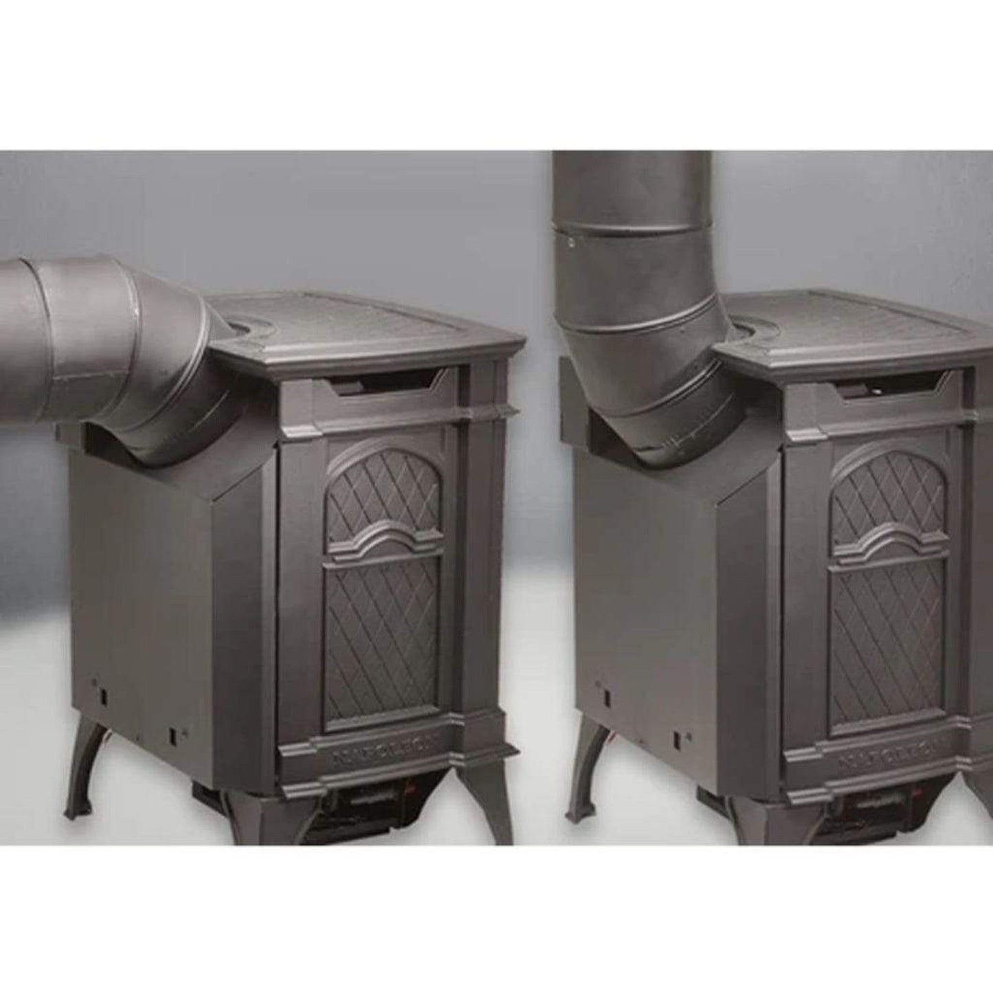 Napoleon Arlington 19" Metallic Black Direct Vent Cast Iron Gas Stove With Millivolt Ignition