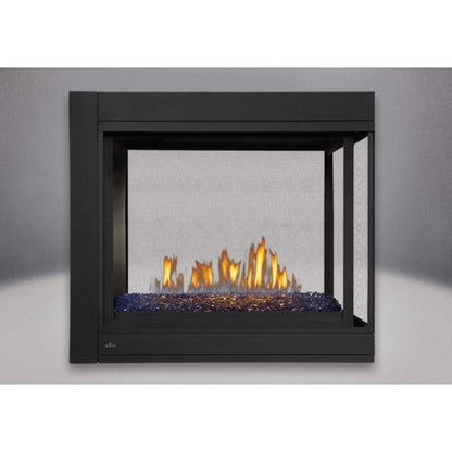 Napoleon Ascent 43" Multi-View Direct Vent Peninsula Gas Fireplace with Glass Bed