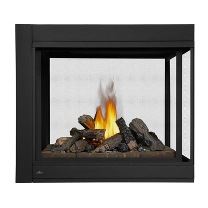 Napoleon Ascent Multi-View 43" Electronic Ignition, Natural Gas Direct Vent Peninsula Fireplace With Logs