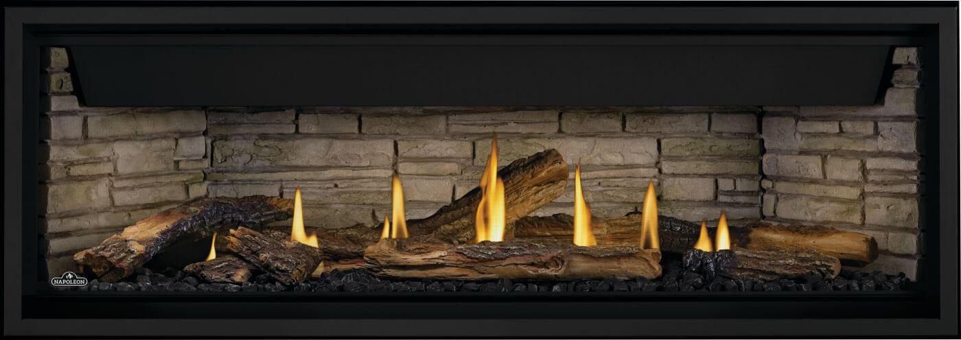 Napoleon Ascent Premium 56" Electronic Ignition, Natural Gas Direct Vent Linear Fireplace