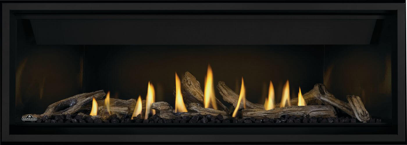 Napoleon Ascent Premium 56" Electronic Ignition, Natural Gas Direct Vent Linear Fireplace