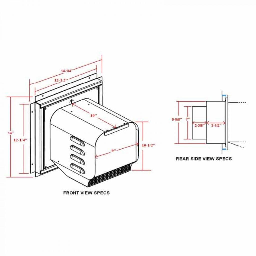 Napoleon GPV Power Vent Kit Accessory for Direct Vent Gas Fireplaces