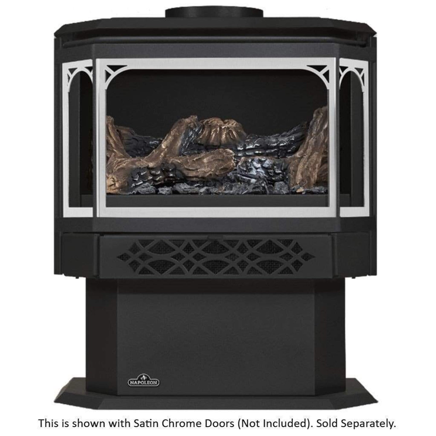 Napoleon Haliburton 23" Black Direct Vent Gas Stove With Electronic Ignition