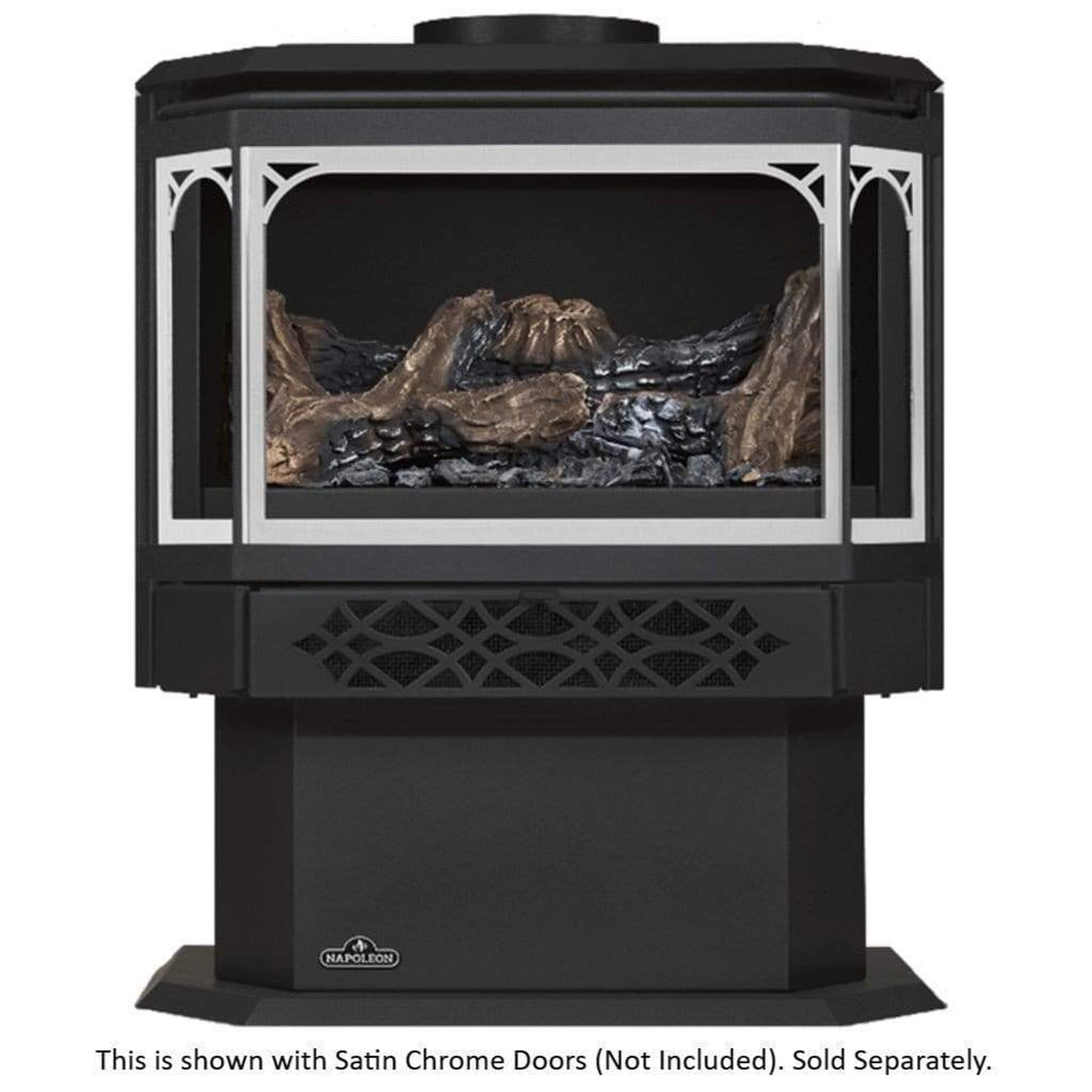 Napoleon Haliburton 23" Black Direct Vent Gas Stove With Electronic Ignition