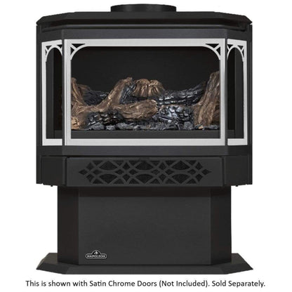 Napoleon Haliburton 23" Black Direct Vent Gas Stove With Electronic Ignition