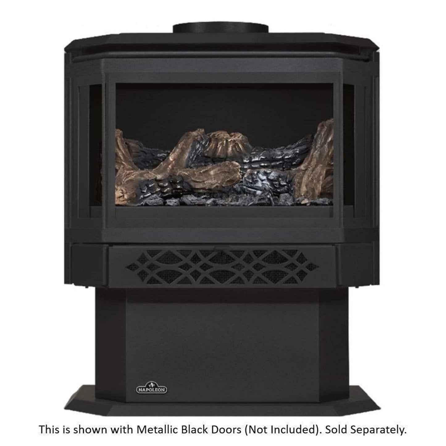Napoleon Haliburton 23" Black Direct Vent Gas Stove With Millivolt Ignition
