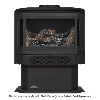 Napoleon Haliburton 23" Black Direct Vent Gas Stove With Millivolt Ignition