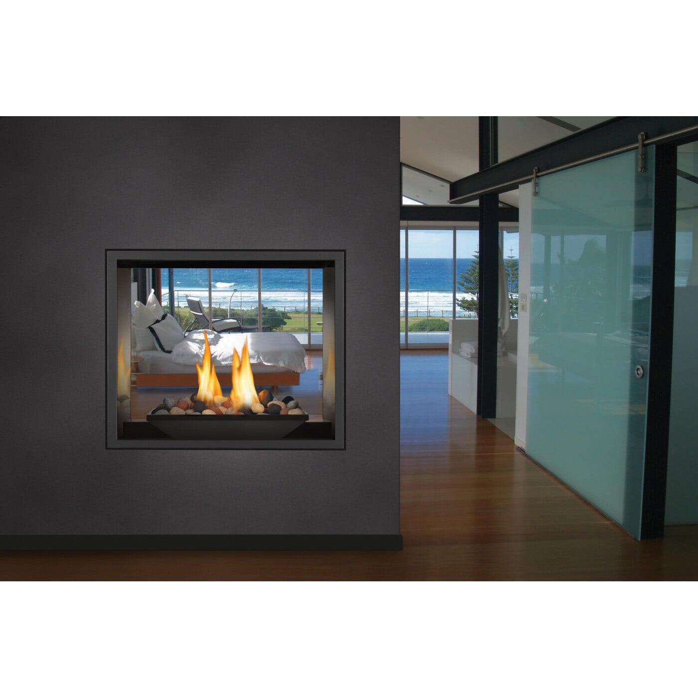 Napoleon High Definition HD81 54" Electronic Ignition, Natural Gas Direct Vent See Through Fireplace