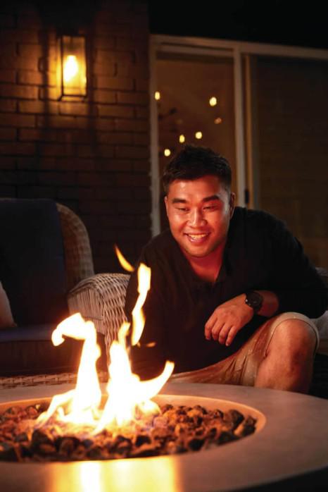 Napoleon Nexus 36" Patioflame Grey Round Fire Table