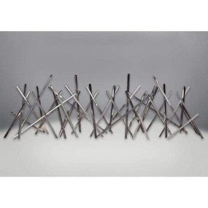 Napoleon Nickel Plated Stix Designer Fire Art for Direct Vent Fireplace (Set of 2)