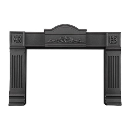 Napoleon Painted Black Cast Iron Surround for Grandville Fireplace