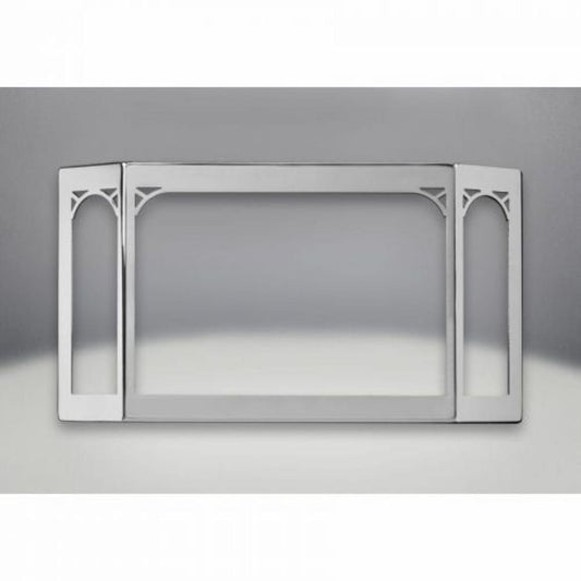 Napoleon Satin Chrome Decorative Doors For Haliburton Direct Vent Gas Stove