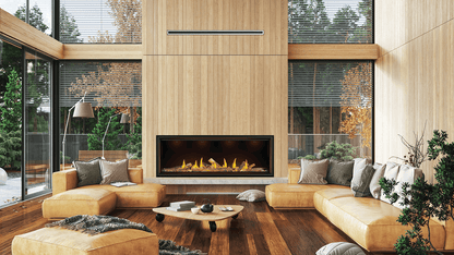 Napoleon Tall Linear Vector 74" Single Sided Direct Vent Natural Gas Fireplace
