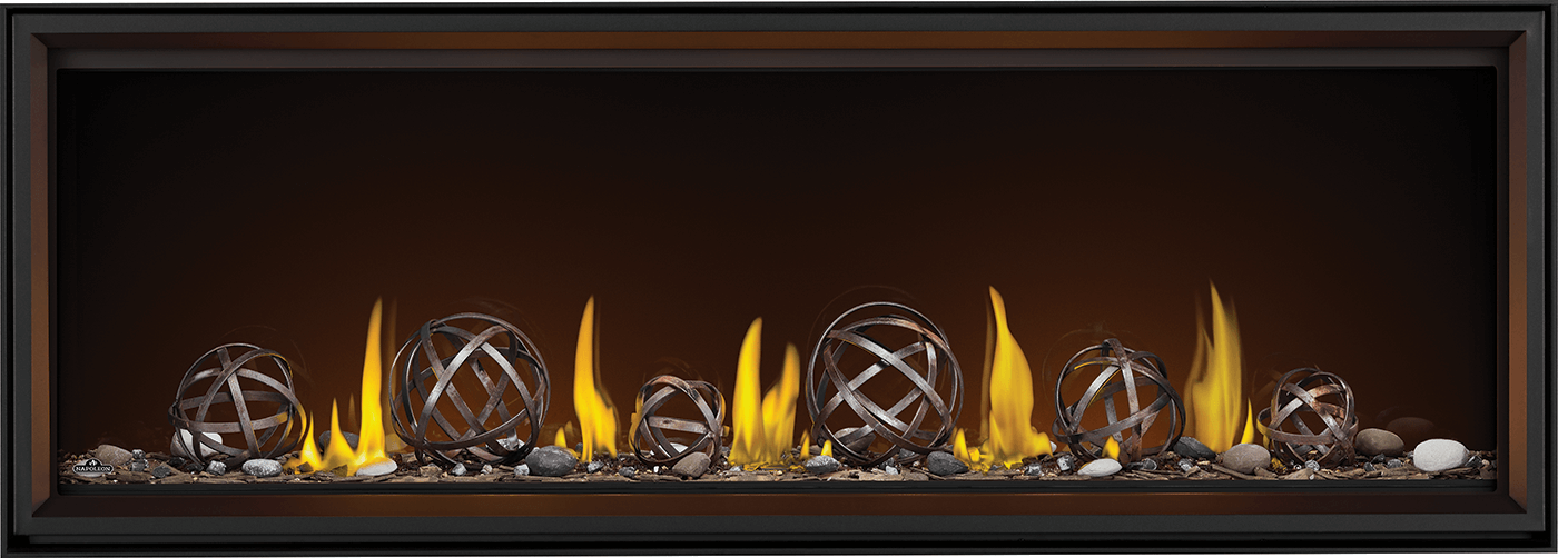 Napoleon Tall Linear Vector 74" Single Sided Direct Vent Natural Gas Fireplace