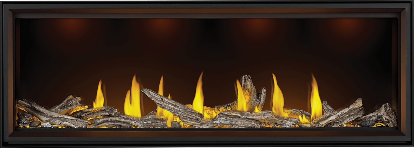 Napoleon Tall Linear Vector 74" Single Sided Direct Vent Natural Gas Fireplace