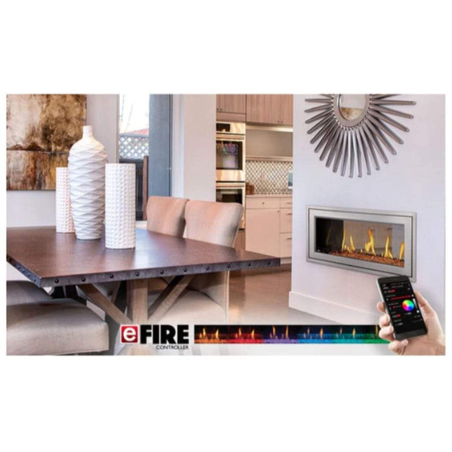 Napoleon Vector 38" See Through Direct Vent Natural Gas Linear Fireplace