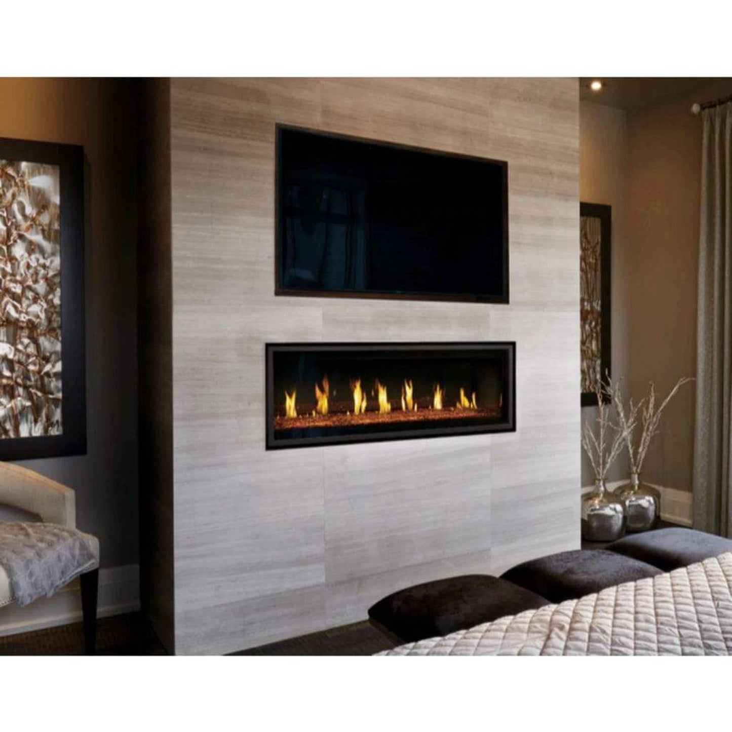 Napoleon Vector 50" Single Sided Direct Vent Natural Gas Linear Fireplace