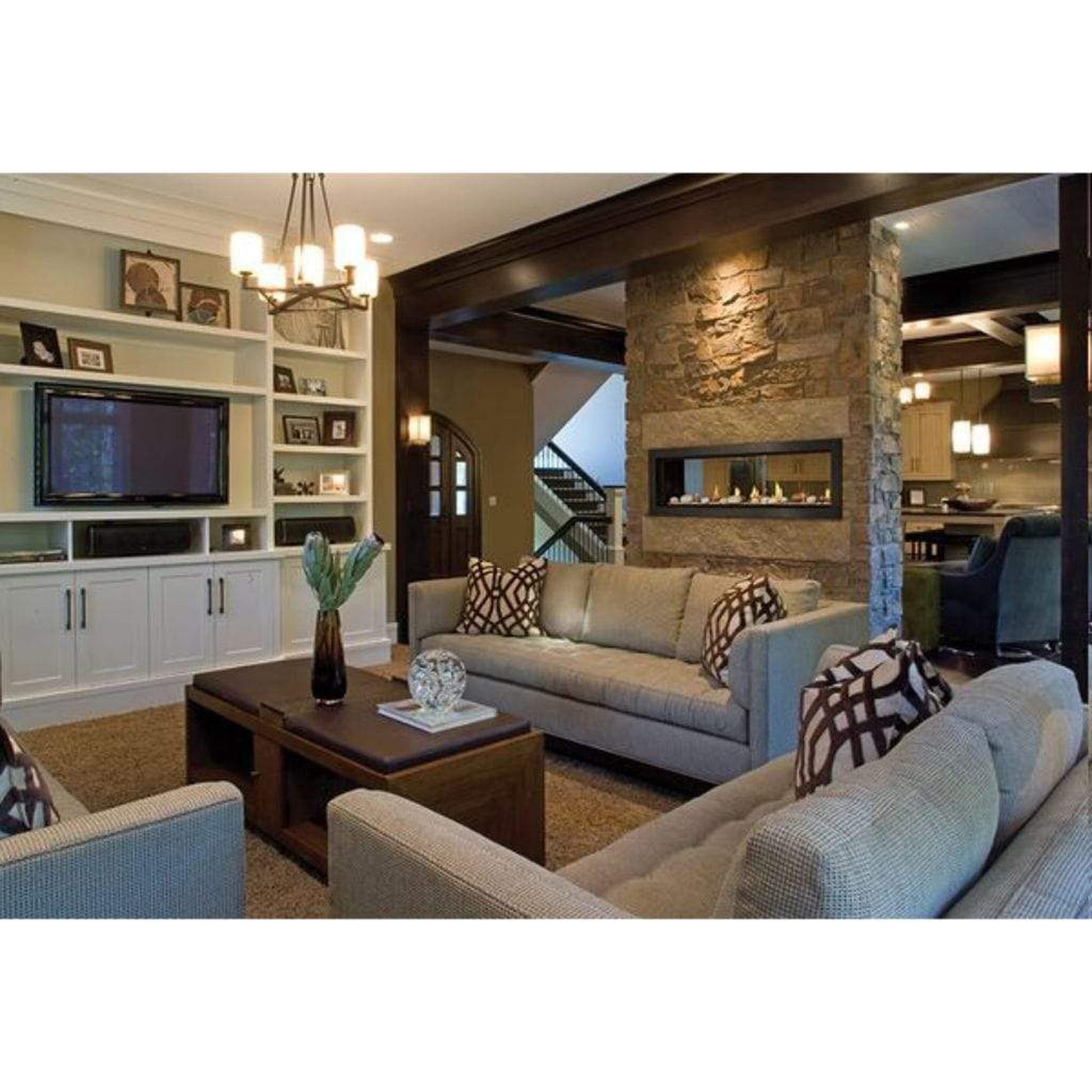 Napoleon Vector 62" See Through Direct Vent Natural Gas Linear Fireplace