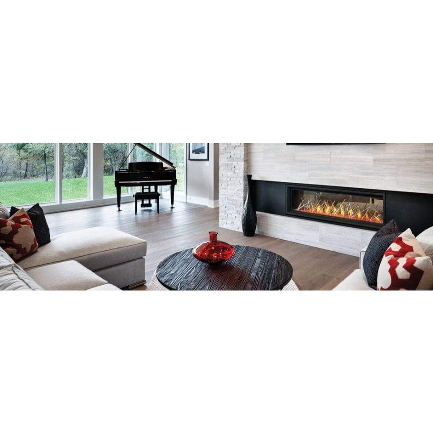 Napoleon Vector 74" See Through Direct Vent Natural Gas Linear Fireplace