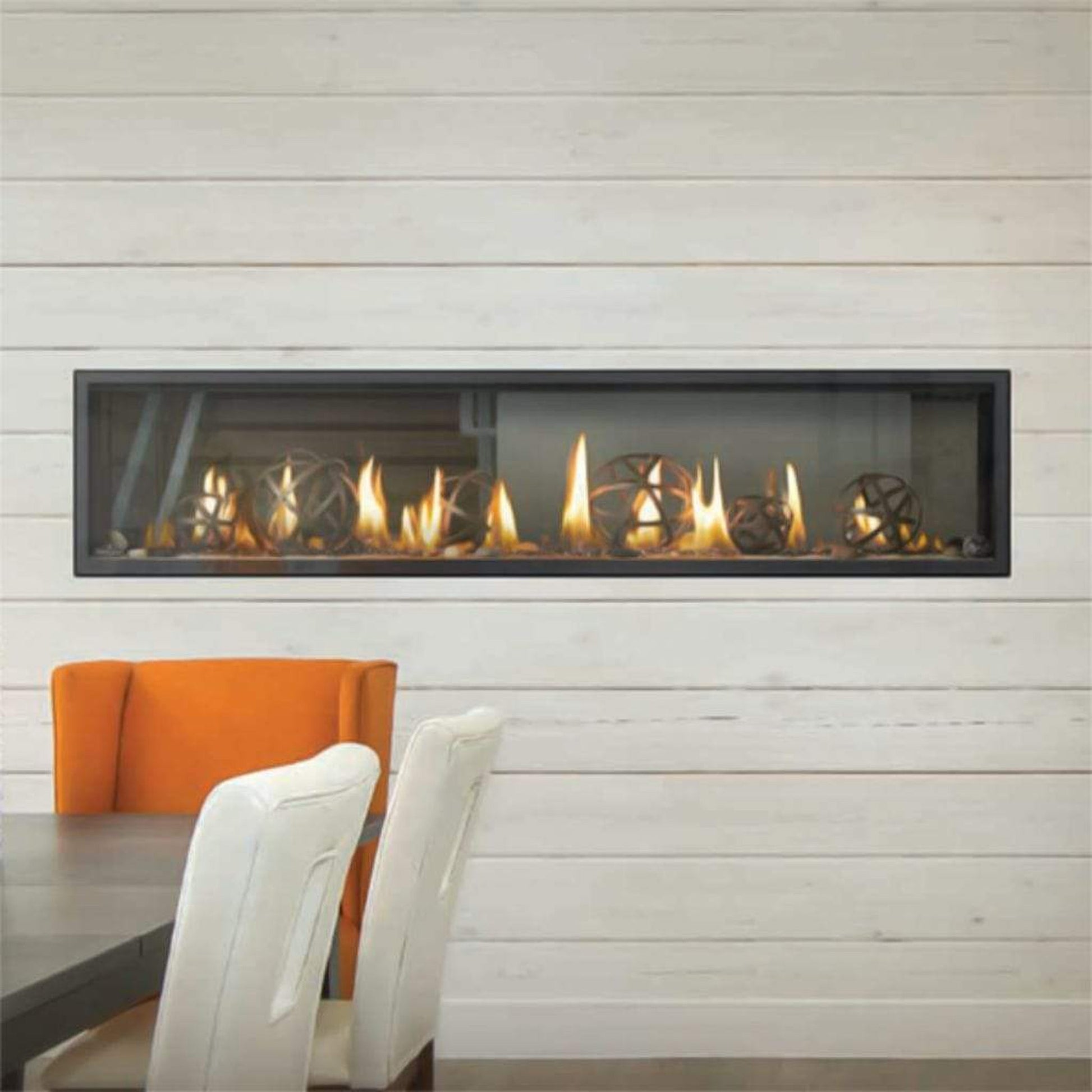 Napoleon Vector 74" See Through Direct Vent Natural Gas Linear Fireplace