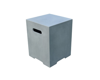 Elementi 16" Square Light Gray Liquid Propane Concrete Tank Cover ONB01-109
