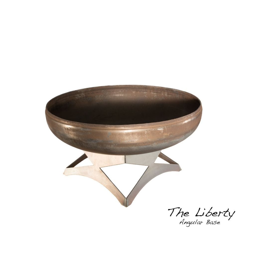 Ohio Flame Liberty Fire Pit with Angular Base