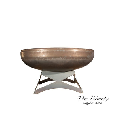 Ohio Flame Liberty Fire Pit with Angular Base