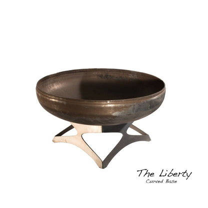 Ohio Flame Liberty Fire Pit with Curved Base