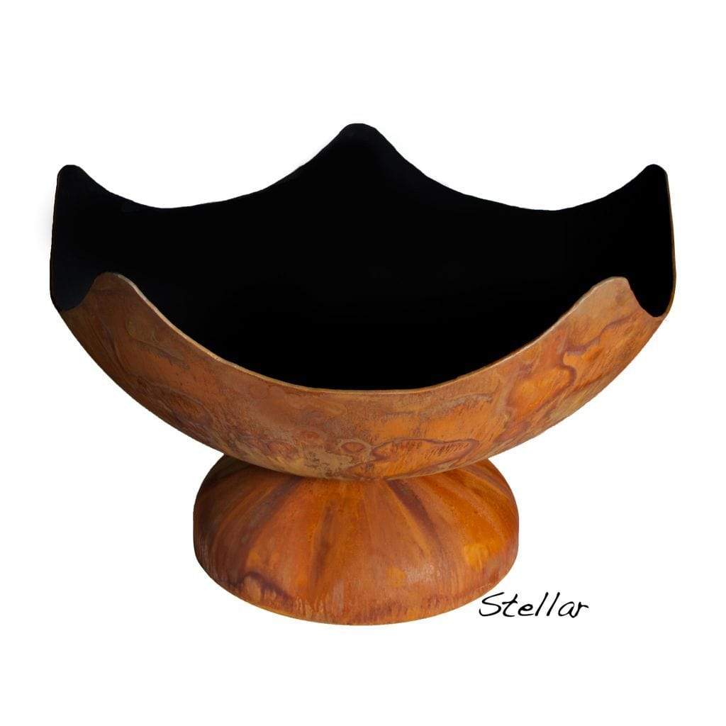 Ohio Flame Stellar Artisan 41" Patina Finish Fire Bowl with Hollow Base